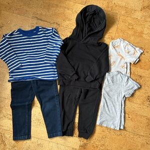 H&M Toddler Bundle 3T – 6 Pieces (Jeans, Jogger Set & Tees)